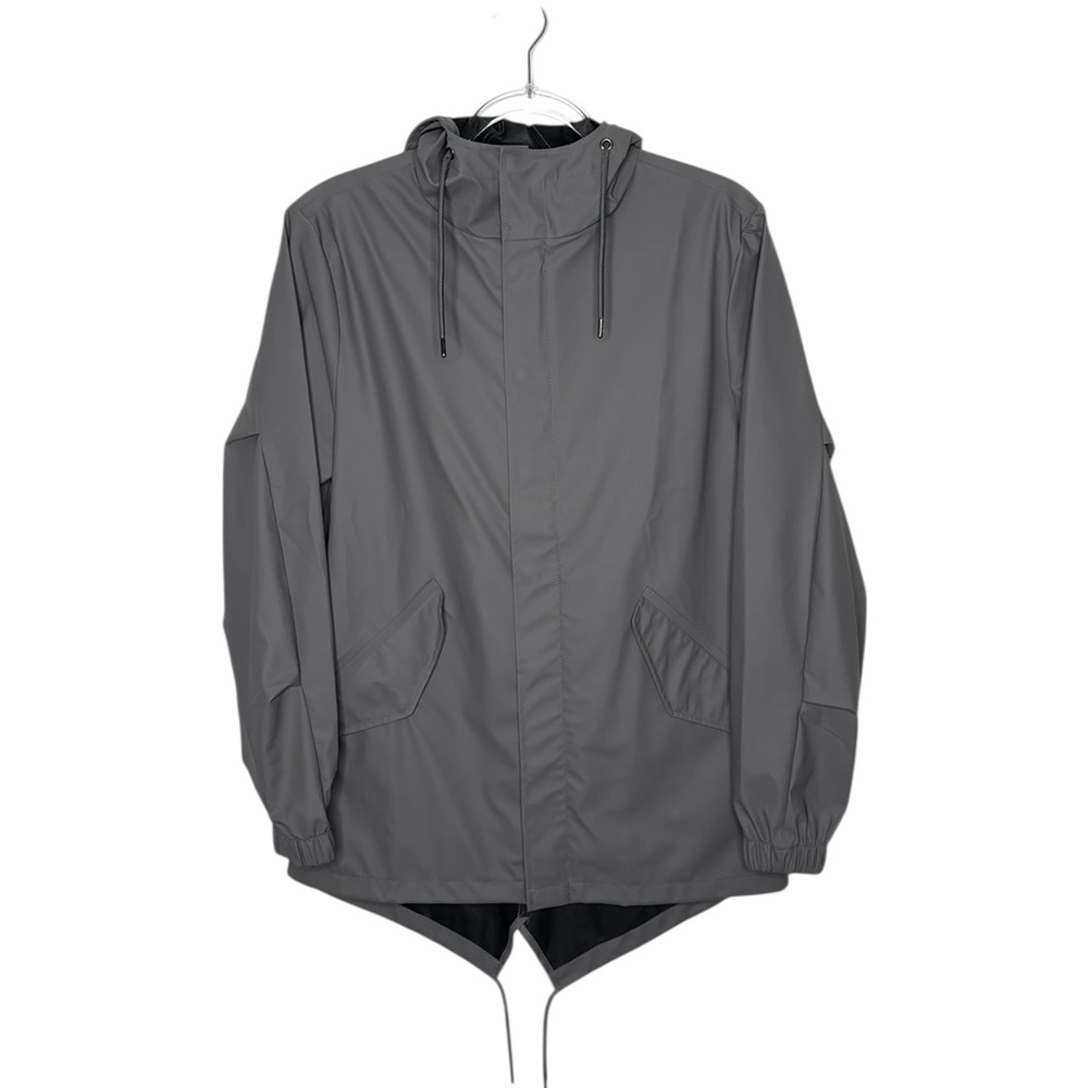 Rains | Fishtail Jacket Unisex Rain Jacket Gray XS